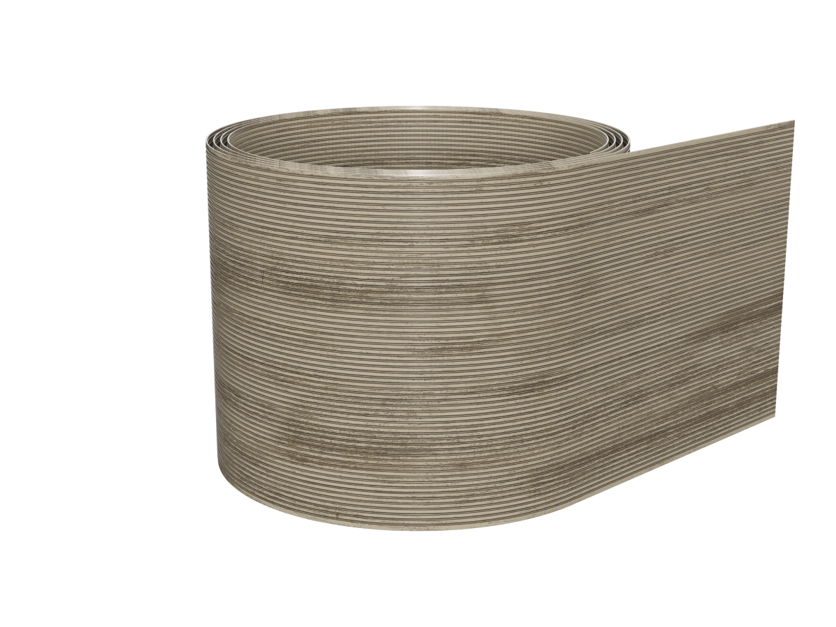 Sichtschutzstreifen PVC Caramel Oak 3mm Holzoptik