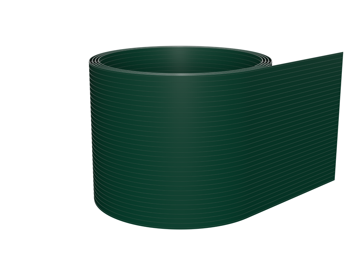 Sichtschutzstreifen PVC Moosgrün 6mm